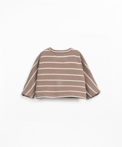 Maglione in jersey a righe