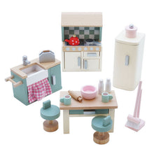 Set Arredo Cucina in Legno per Casa delle Bambole