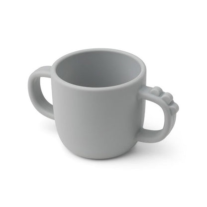 Tazza con 2 manici in silicone alimenatare Peekaboo Croco