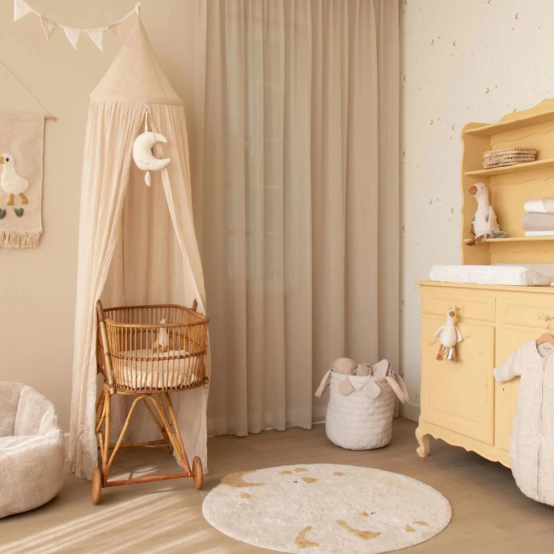 Tappeto tondo Little Goose - 110x110cm - 100% Cotone BIO