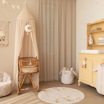 Tappeto tondo Little Goose - 110x110cm - 100% Cotone BIO