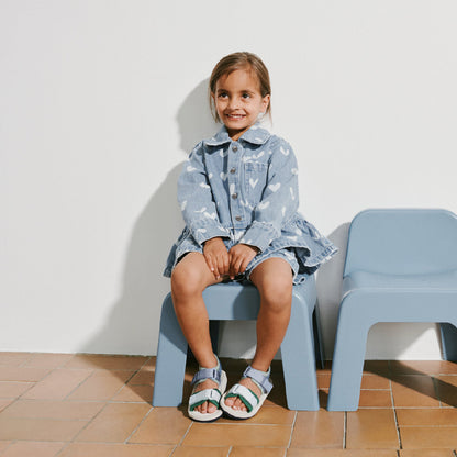 Shorts in denim di morbido cotone con vita regolabile Borrisa