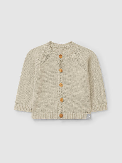 CARDIGAN LAVORATO A MAGLIA SCOLLO TONDO 5S010
