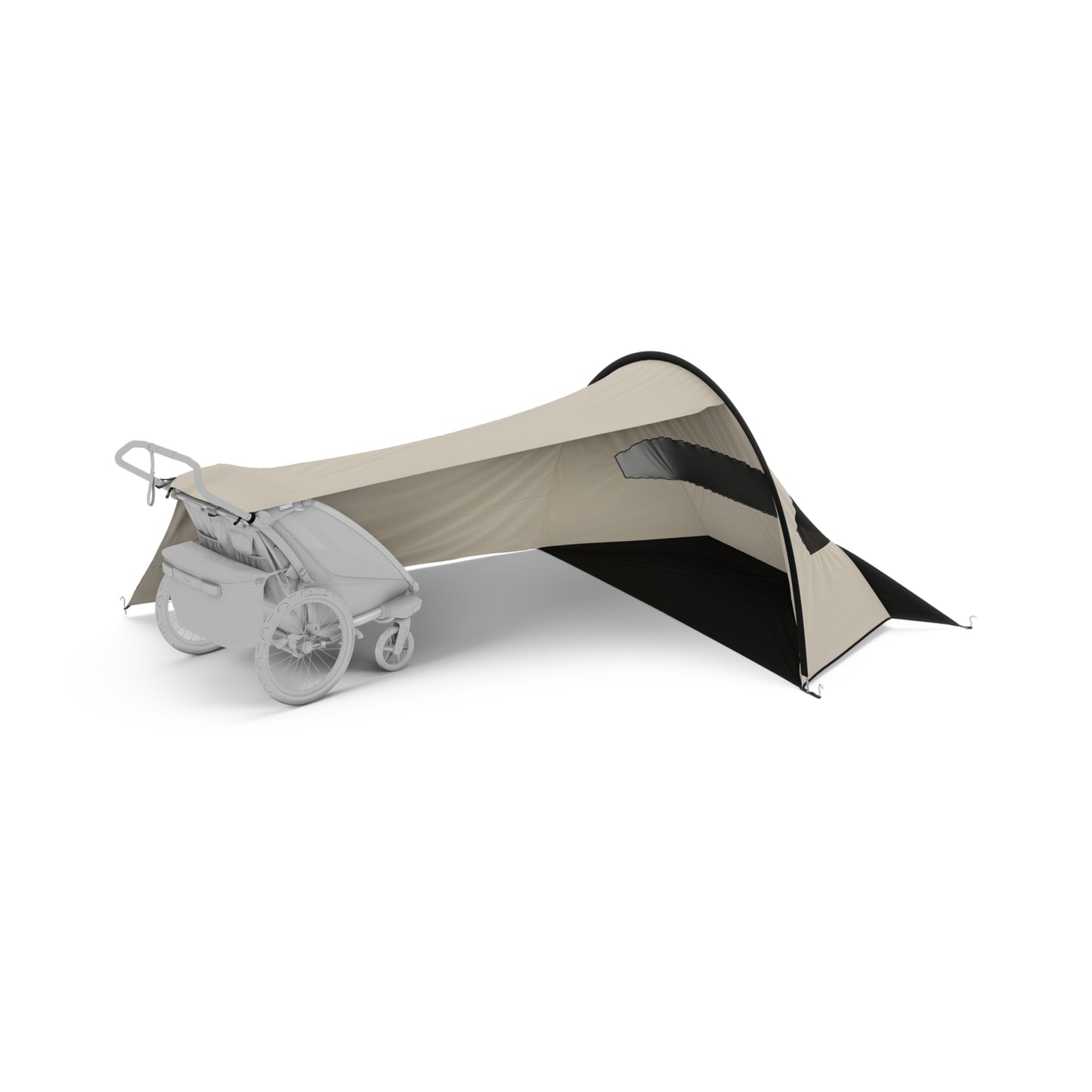 Thule sun and wind tarp - telo parasole e antivento - protezione solare upf50+ per rimorchi e passeggini outdoor