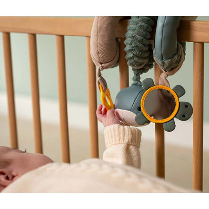 Spirale attività morbida - agganciala al passeggino, ovetto o al tuo lettino!