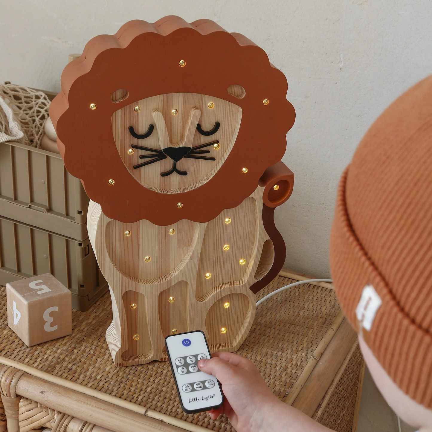 Lampada Leone Legno Little Lights - Lampada LED