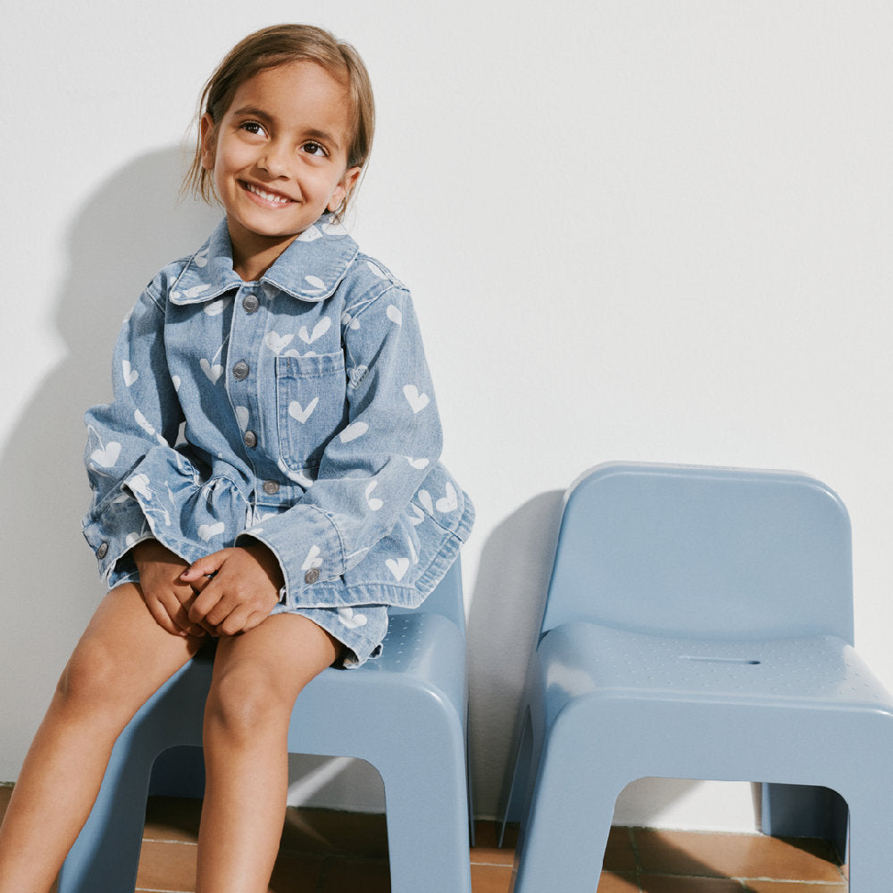 Shorts in denim di morbido cotone con vita regolabile Borrisa