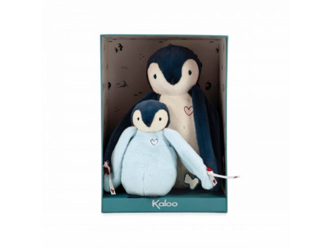 Coppia di Peluche Genitore e Cucciolo - Set Due Peluche Abbracciabili con Cofanetto Regalo (25 cm e 15 cm)