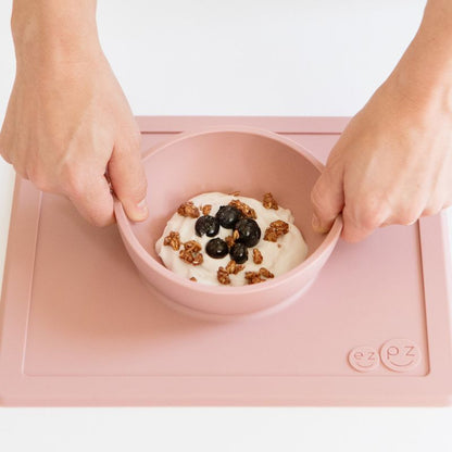 Ciotola con tovaglietta integrata in silicone - Happy Bowl