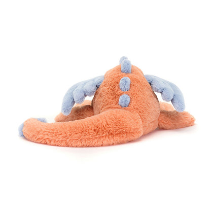 Peluche morbido drago persimmon