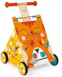 Carrello primi passi e centro attività gatto