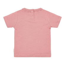 Maglietta Bambina in Cotone Biologico - Pink Blush con Volant