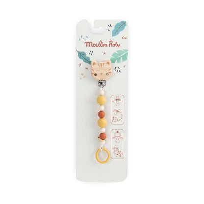 Catenella Portaciuccio in Legno e Silicone Moulin Roty