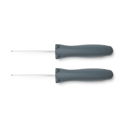 Set di coltelli in acciaio perry - impugnatura in silicone