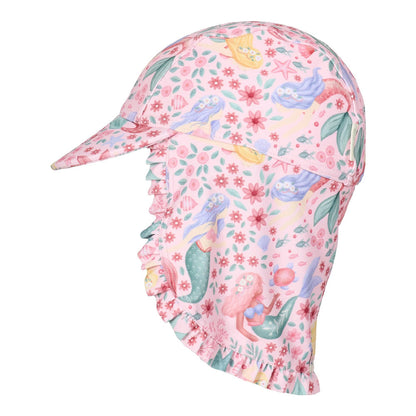 Cappellino Parasole Bimba 'Dreamy Mermaid' (con Coprinuca Protettivo)