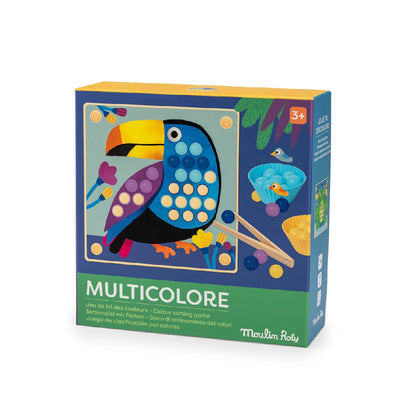 Gioco Educativo dei Colori con Perline in Legno e Schede