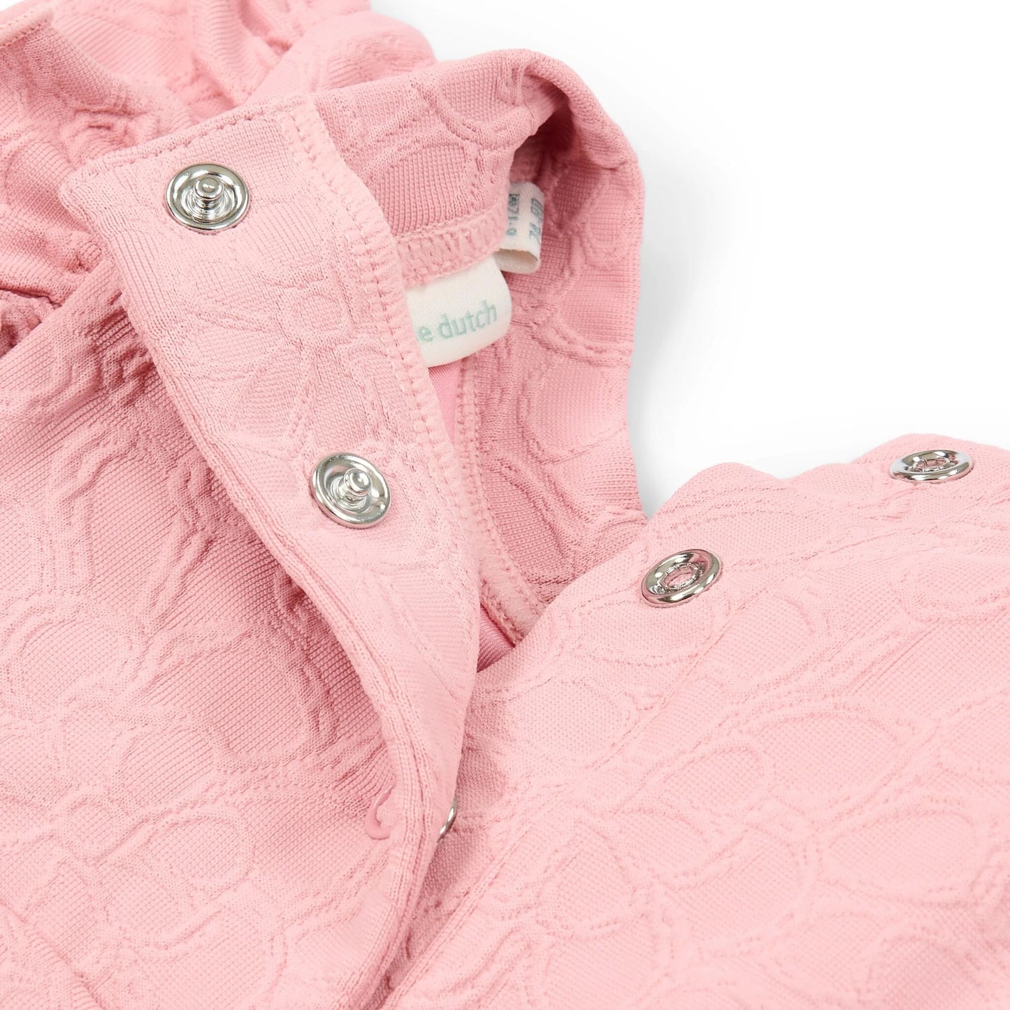 Maglietta da Bagno Bimba 'Dreamy Pink Rose' (Tessuto 3D e Bottoni a Pressione)