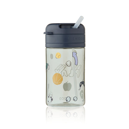 Borraccia in Tritan con Cannuccia 500 ml - Sistema di Chiusura Twist-and-Lock Antigoccia