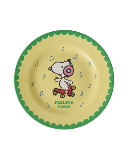Piatto piccolo in Melamina Snoopy by Rice - Collezione Esclusiva Rice x Peanuts
