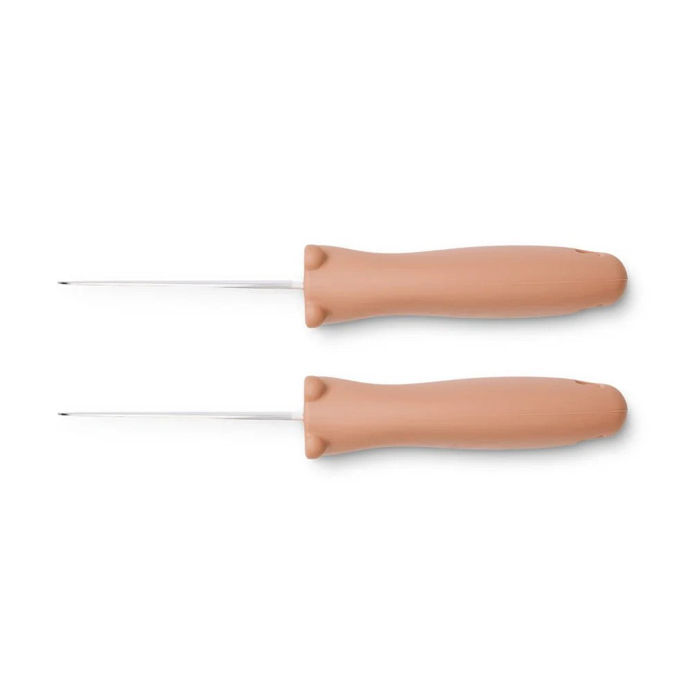 Set di coltelli in acciaio perry - impugnatura in silicone