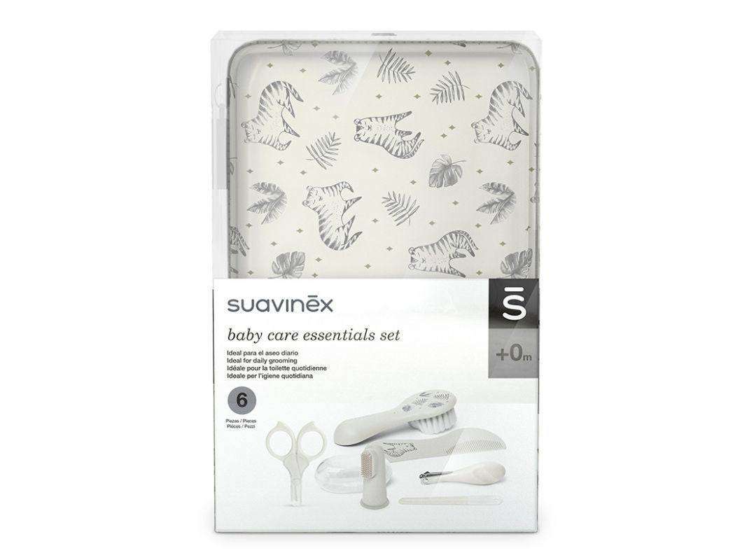 Set manicure - Spazzola, pettine, forbicine, limetta, tronchesino e ditale per gengive