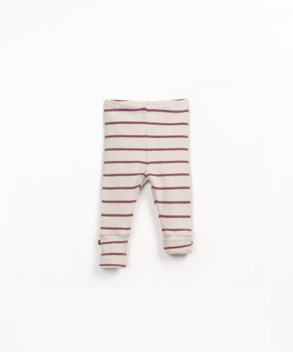 Leggings in jersey a righe