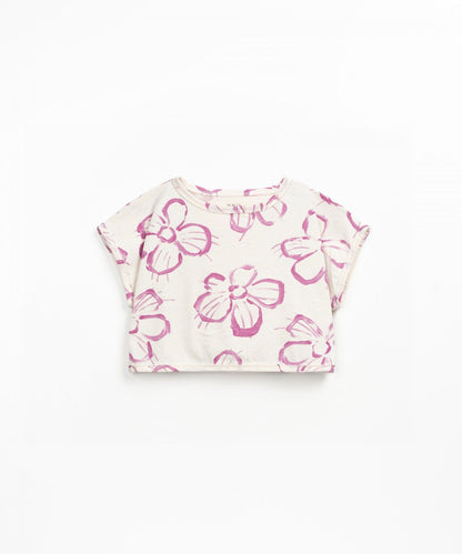 T-shirt in jersey stampato