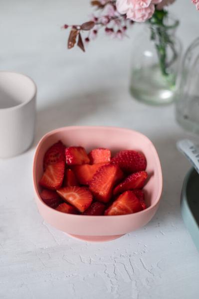 Piatto fondo in silicone con ventosa