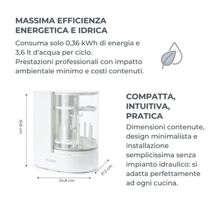 Lavabiberon Automatico 3 in 1 Linda (Lava, Sterilizza e Asciuga)