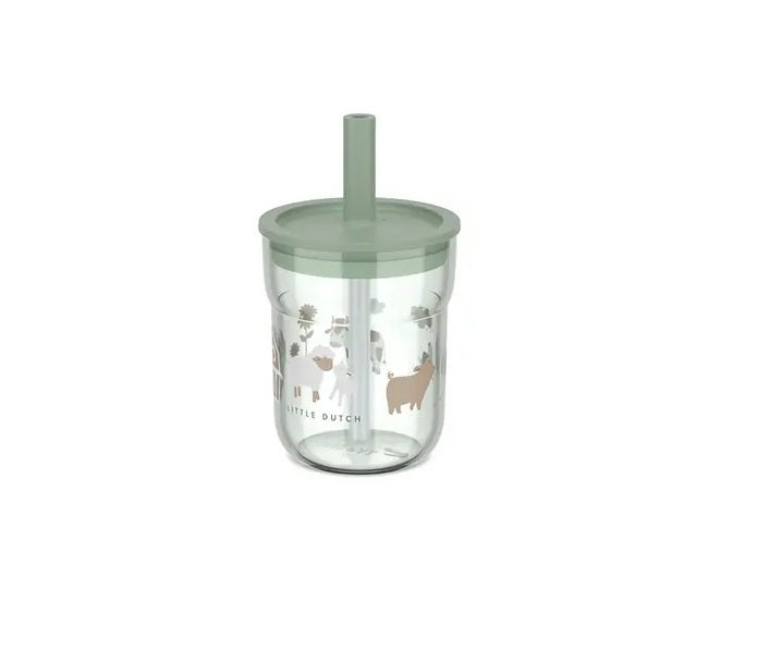 Bicchiere con cannuccia 250ml - Dai 6 mesi!