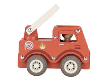 Camion dei pompieri con personaggio
