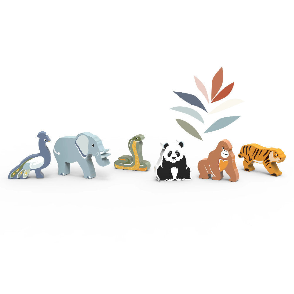 Set animali del mondo in Legno con custodia