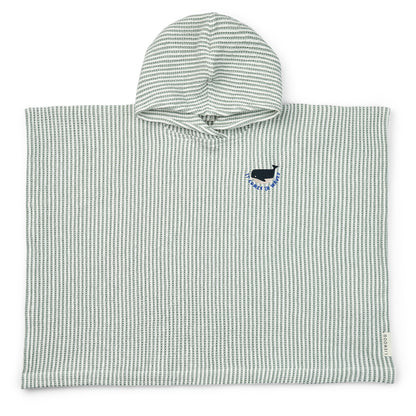Paco Poncho accappatoio - in Cotone Biologico Waffle