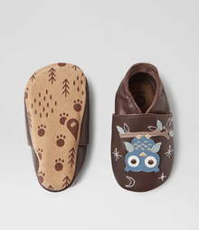 Scarpine Soft Sole Gufo Cioccolato