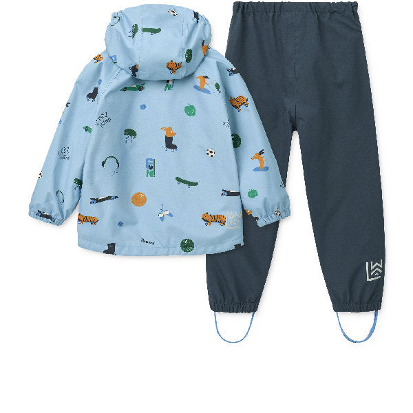 Set antipioggia Pedia - Completo giacca e pantaloni Wateroproof
