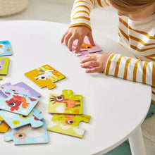Puzzle cuccioli e genitori di animali