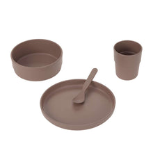 Set piatti 4 pezzi - Ciotola, piatto,bicchiere e cucchiaio
