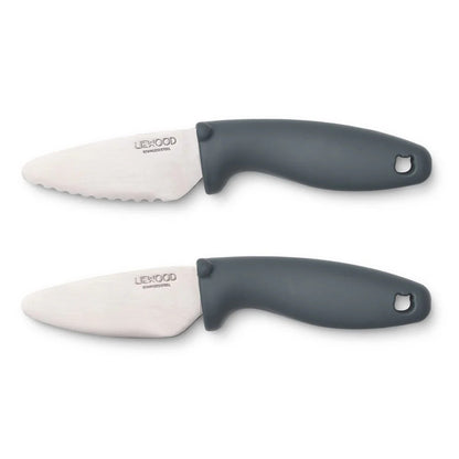Set di coltelli in acciaio perry - impugnatura in silicone