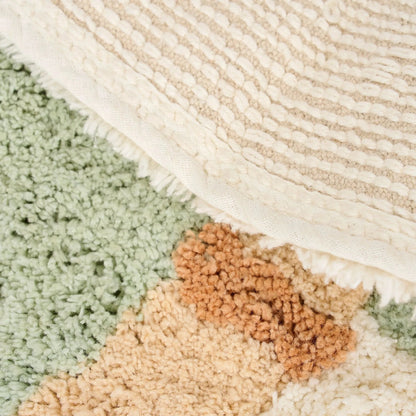 Tappeto lavabile in cotone biologico Coccodrillo - 120x117cm