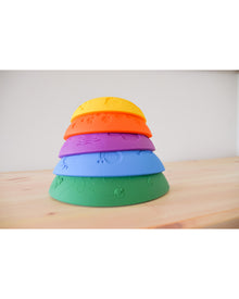 Gioco Arcobaleno Impilabile in Silicone 'Over The Rainbow' - Jellystone Designs