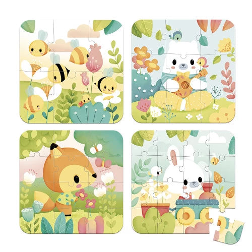 Set di 4 puzzle pure