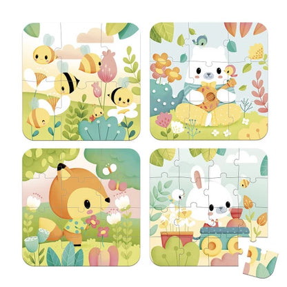Set di 4 puzzle pure
