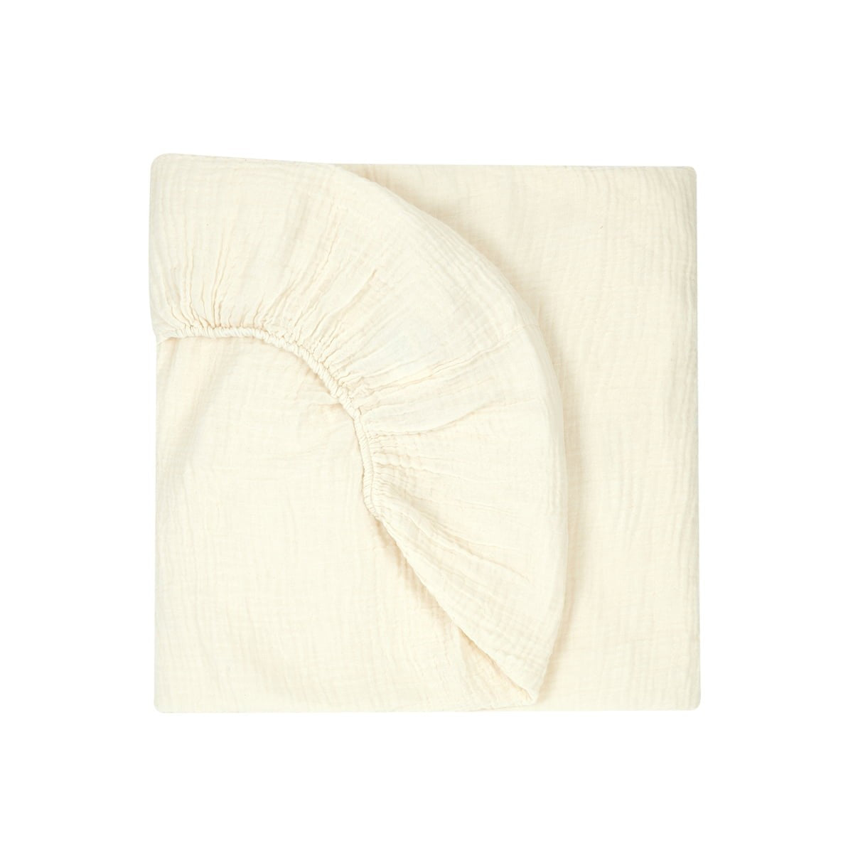Lenzuolo con angoli per lettino 70x140cm - 100% doppia mussola di cotone biologico