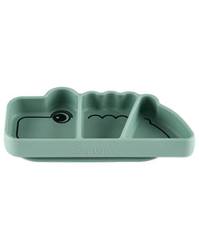 Piatto a scomparti anti-scivolo stick&stay croco