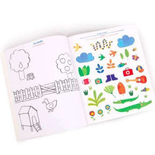 Libro da Colorare I Primi Passi - Moulin Roty - Les Popipop - Album con 125 Stickers