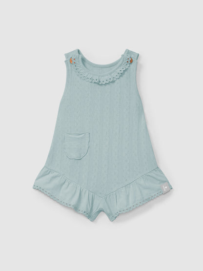 VESTITO CON MOTIVO AJOURS E RICAMO INGLESE 5S116