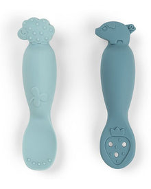 Set 2 Cucchiai da Apprendimento in Silicone - Tiny Farm