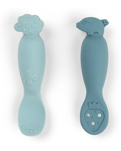 Set 2 Cucchiai da Apprendimento in Silicone - Tiny Farm