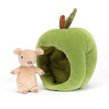 Peluche morbido Maialino nella mela