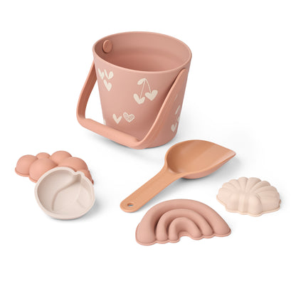 Set giochi per la spiaggia Gilma - Secchiello in Silicone e Formine